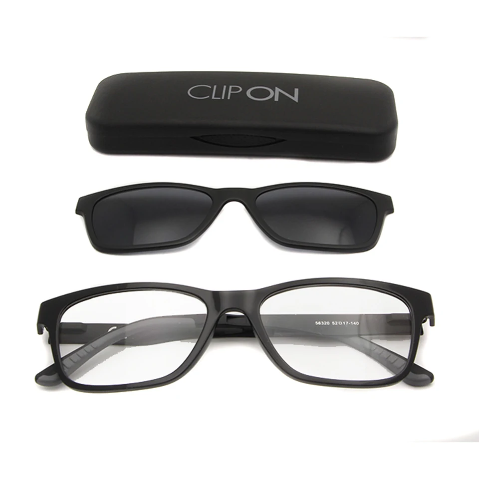 Очки солнцезащитные квадратные легкие с магнитной застежкой для мужчин и