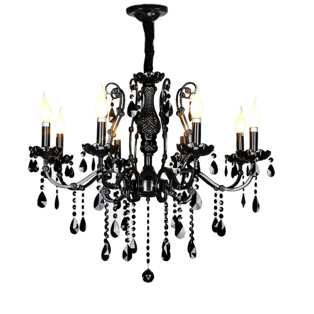 

Modern black chandelier bedroom classical crystal chandeliers vintage china lighting wrought iron chandelier living room lamps