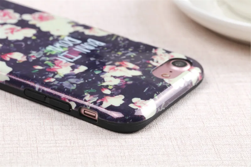 Vintage Flower Rose Camellia Soft Back Cover for IPhone 6 6s plus Phone Case Silicone Capa Housing Coque iphone |