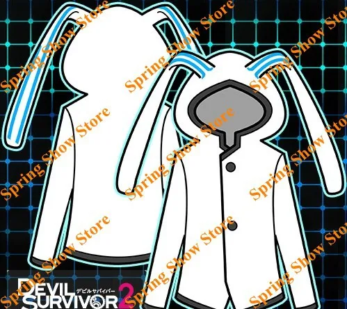 Толстовка DEVIL SURVIVOR 2 Kuze Hibiki с капюшоном куртка аниме костюм для косплея|anime cosplay