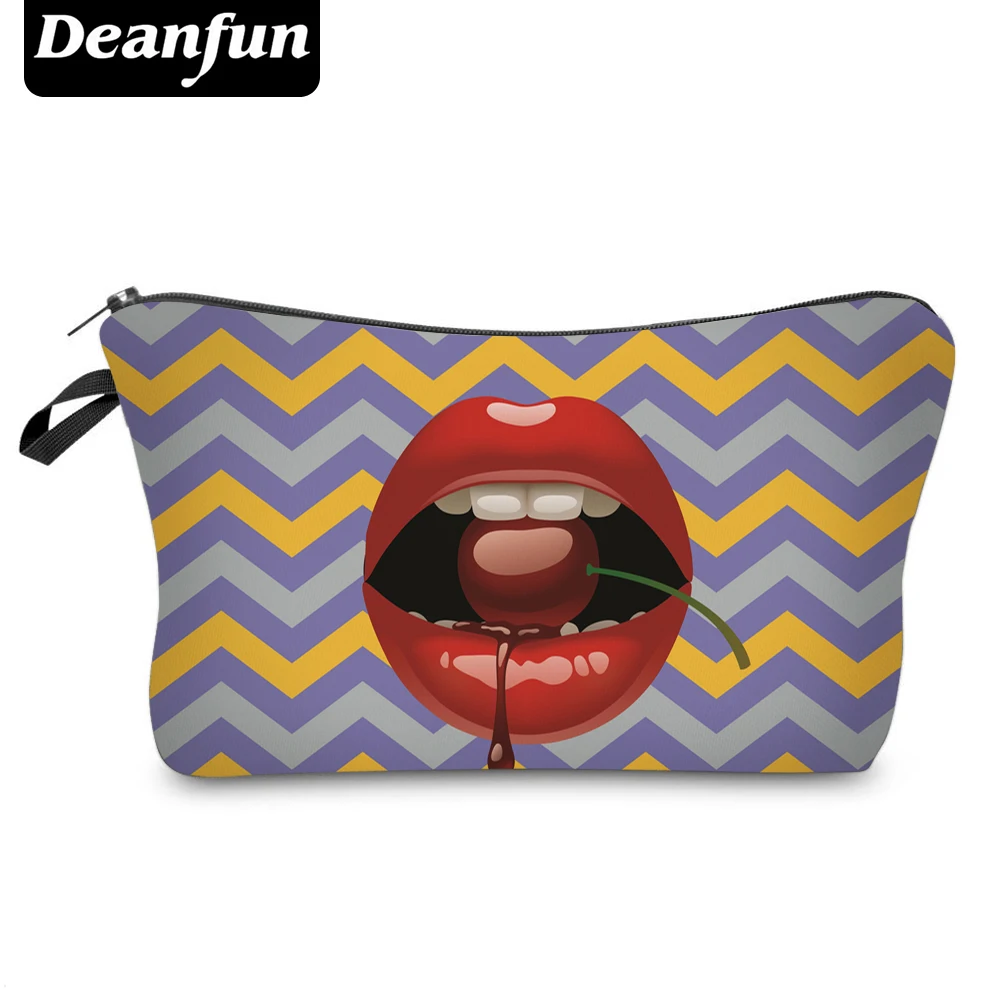 Deanfun косметичка 3D печать Zig заг для хранения губ органайзер Туалетная