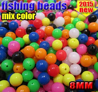 Хит! Твердые рыболовные бусины разных цветов размер: 6 мм/8 мм количество: 500 шт./лот
