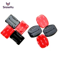 4 pcs flat curved mount set sticker 3m adhesive for gopro hero 10 9 8 7 6 5 4 yi 4k action camera for go pro accessories gp10
