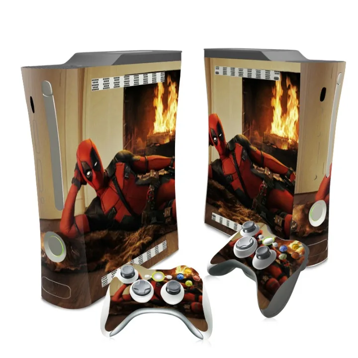 TN-XB360-1074 Дизайн Дэдпул виниловая наклейка кожа Наклейка Обложка для Xbox 360 жирная консоль контроллер - Цвет: TN-XB360-1074