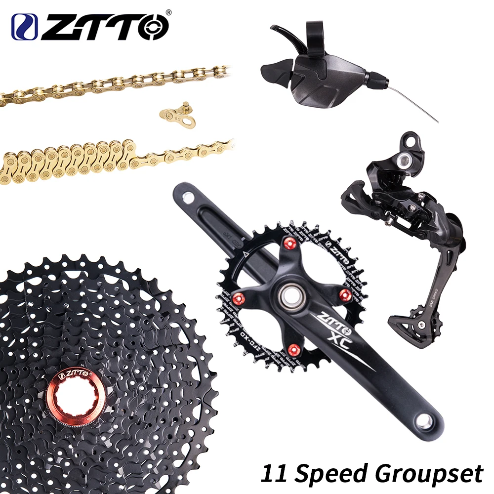 ZTTO 11 скоростей MTB переключатель заднего колеса велосипеда 46T Золотая кассета и