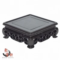 square base ebony wood carving handicraft furnishing articles household act the role ofing is tasted the vase