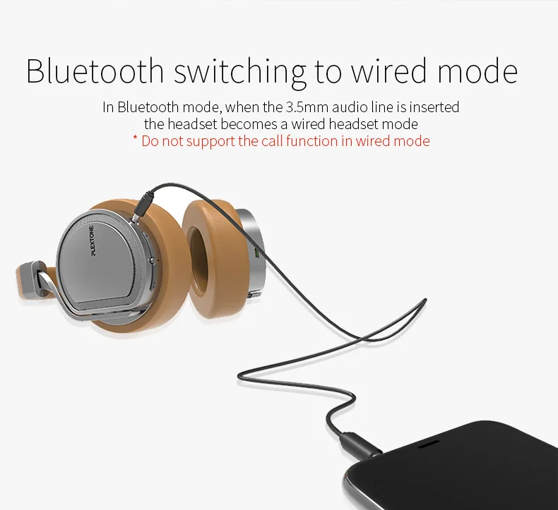 PLEXTONE Bluetooth наушники с 8 Гб MP3-плеер гарнитура Накладные наушники беспроводные наушники для мобильного телефона игровые наушники