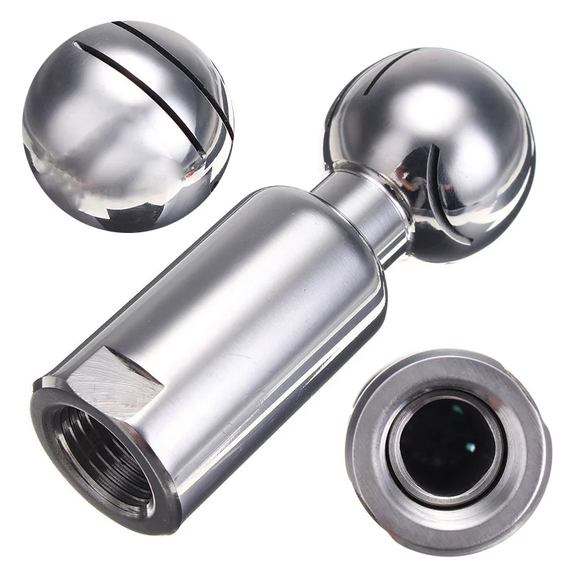 

Stainless Steel 0.5'' Rotary Spray Ball Female Thread CIP Tank Cleaning Head