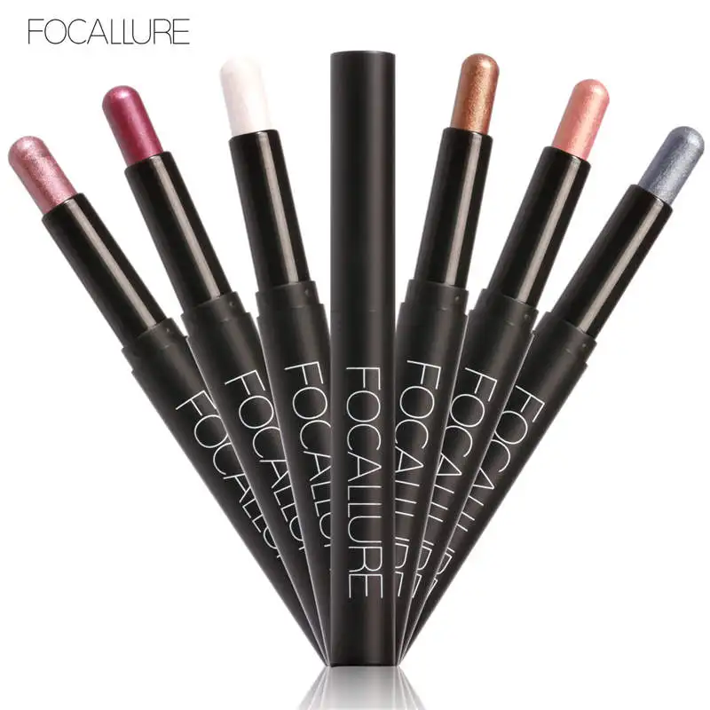 

FOCALLURE Metallic Eyes Makeup Liner Pen Eyeshadow Pencil Sticker Tools Easy to Wear Long Lasting
