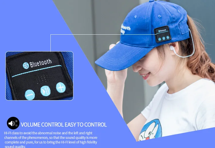 Унисекс Смарт Bluetooth шляпа от солнца бейсбольная Спортивная Кепка Беспроводная