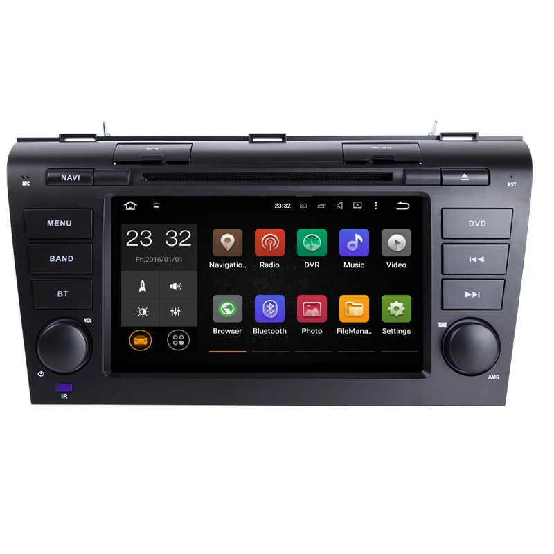 HD 1024*600 четырехъядерный 2 Din 7 &quotAndroid 1 автомобильный dvd плеер GPS для Mazda3 Mazda 3 2003 2010