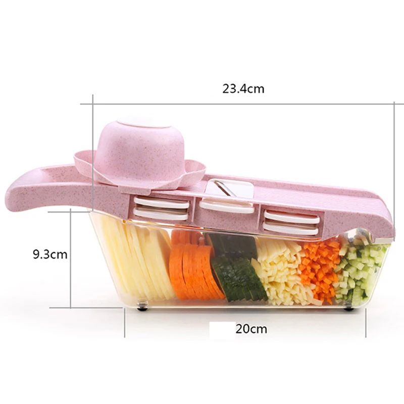 

050 Kitchen Accessories Vegetable Cutter with Steel Blade Mandoline Slicer Potato Peeler Carrot Cheese Grater vegetable slicer