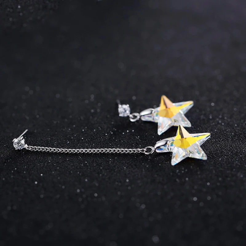 Женские ассиметричные серьги-гвоздики BAFFIN вечерние серьги с натуральными