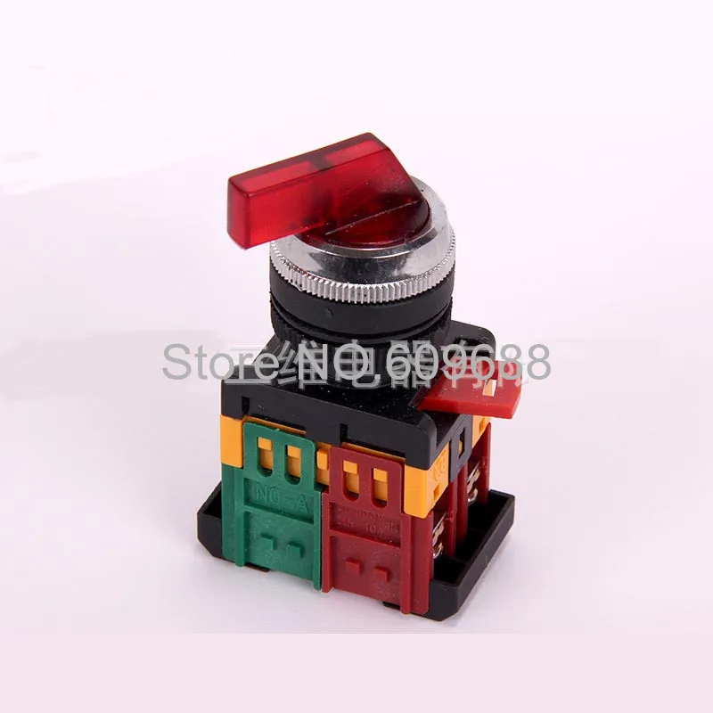 

TNLC-22&25N-2P-3P Red European Style Plastic Push Button Switch With Lamp