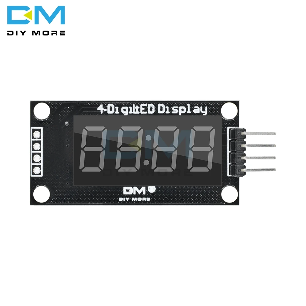 TM1637 4-разрядный цифровой светодиодный 0,3" 0,36 дюймов 7 сегментов Дисплей часы трубки модуль светодиодный доска для Arduino с булавками двойной в горошек