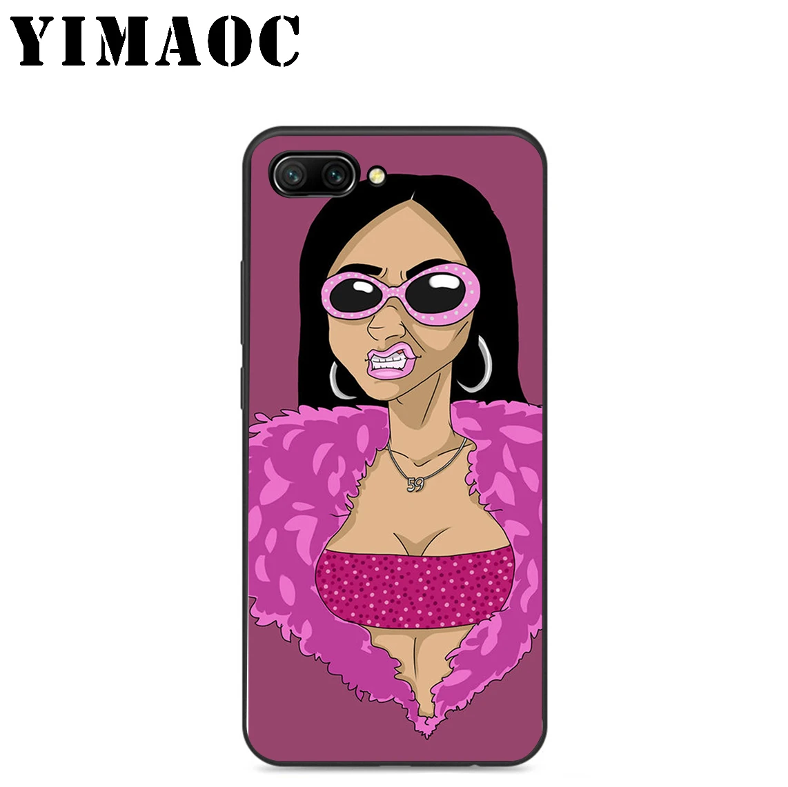 YIMAOC Cardi B Rapper сексуальный мягкий силиконовый чехол для huawei Honor mate 10 P20 P10 P9 P8 P Smart Y6 6A