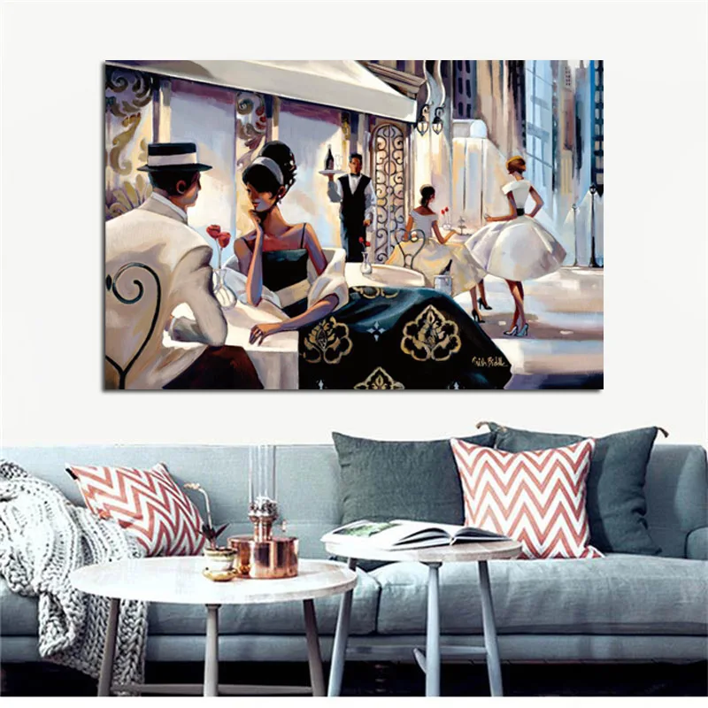 Классический американский пара импрессионизм картина маслом на холсте Плакаты и