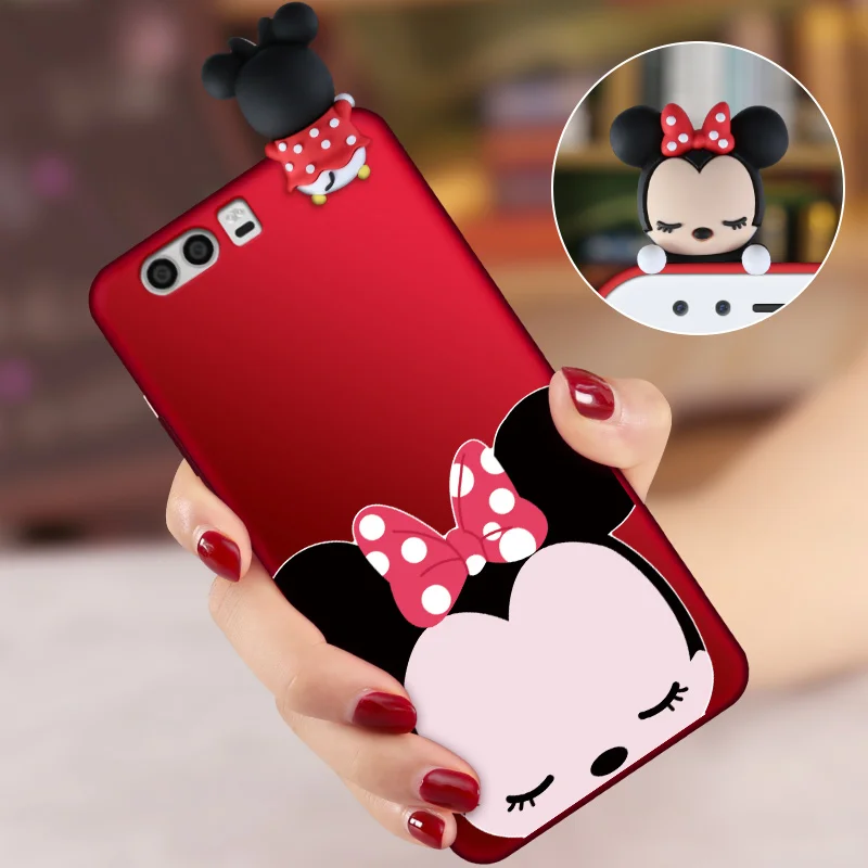 ALIVO для Huawei P10 чехол с ремешком мультяшный 3D милый протектор полным покрытием