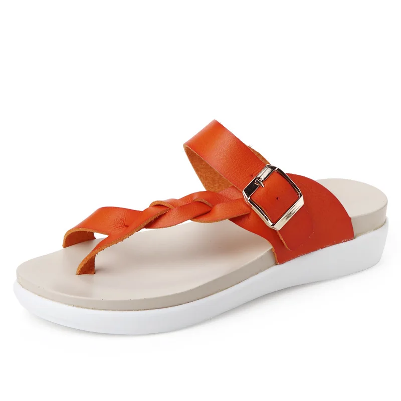 Женские босоножки Новинка 2018 года модные летние туфли с плетеным носком женские