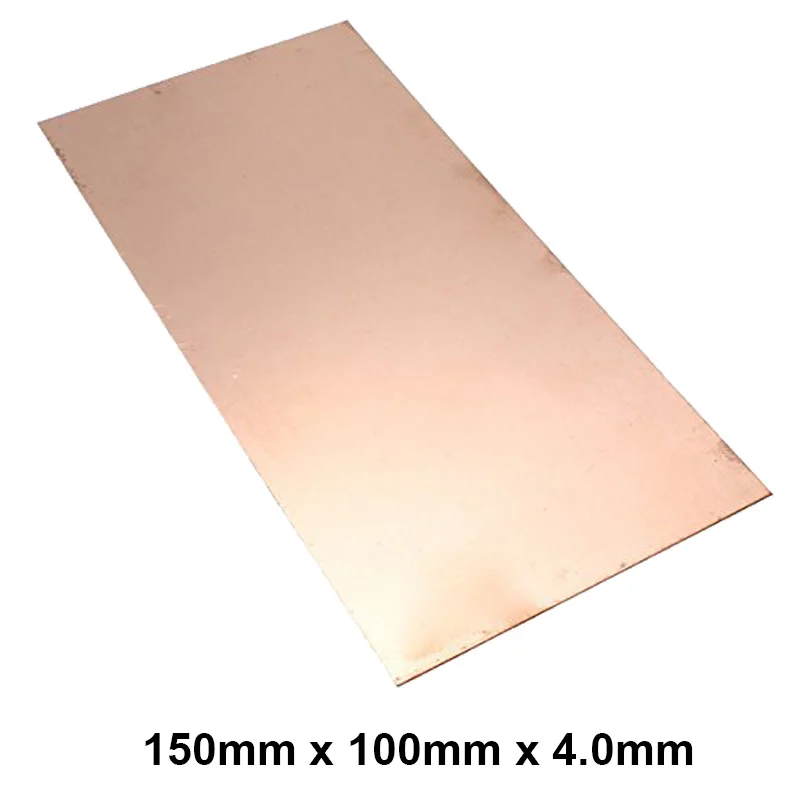 Premium T2 99.9% 150x100x4.0mm Copper Shim sheet Heatsink thermal Pad for Laptop GPU CPU VGA Chip RAM  and LED Copper Heat sink