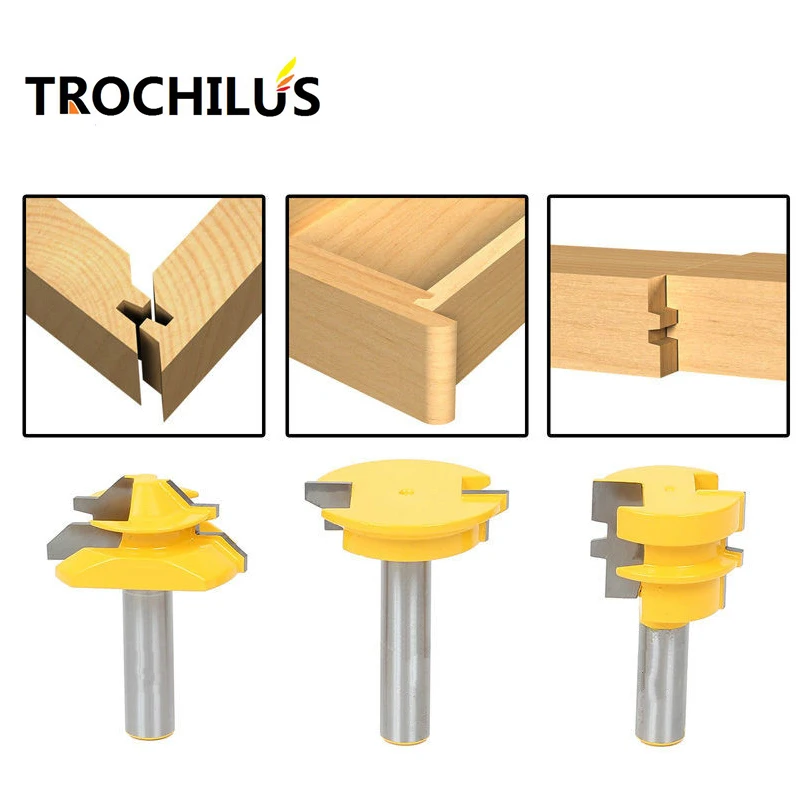 Деревообрабатывающие инструменты фреза комплект-замок /клеевой шов/ящик спереди