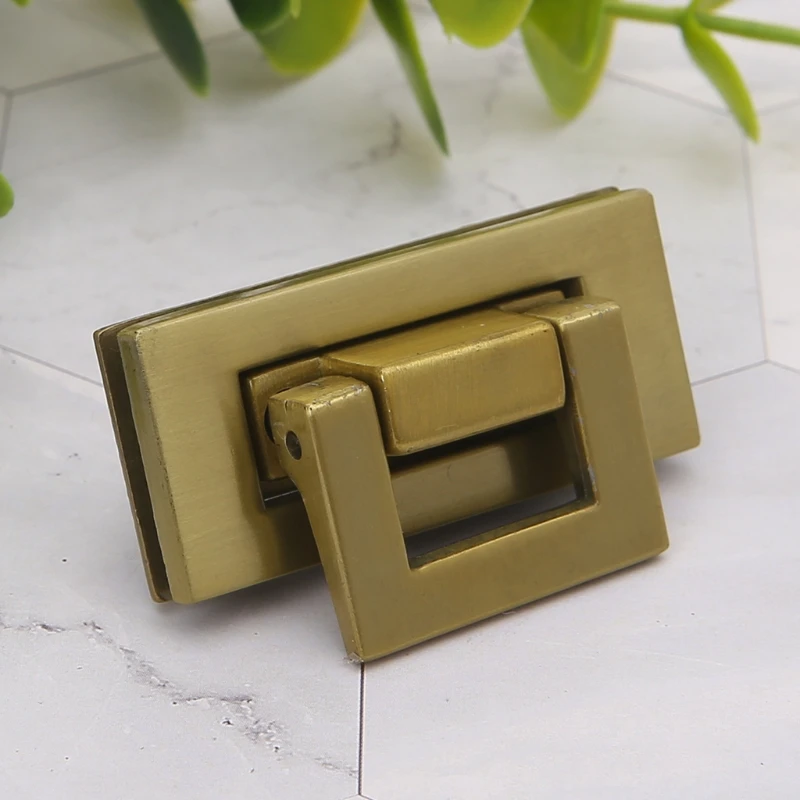 

4Colors Rectangle Shape Clasp Turn Lock Twist Lock DIY Leather Handbag Bag Hardware for DIY handmade bag Hot Sell