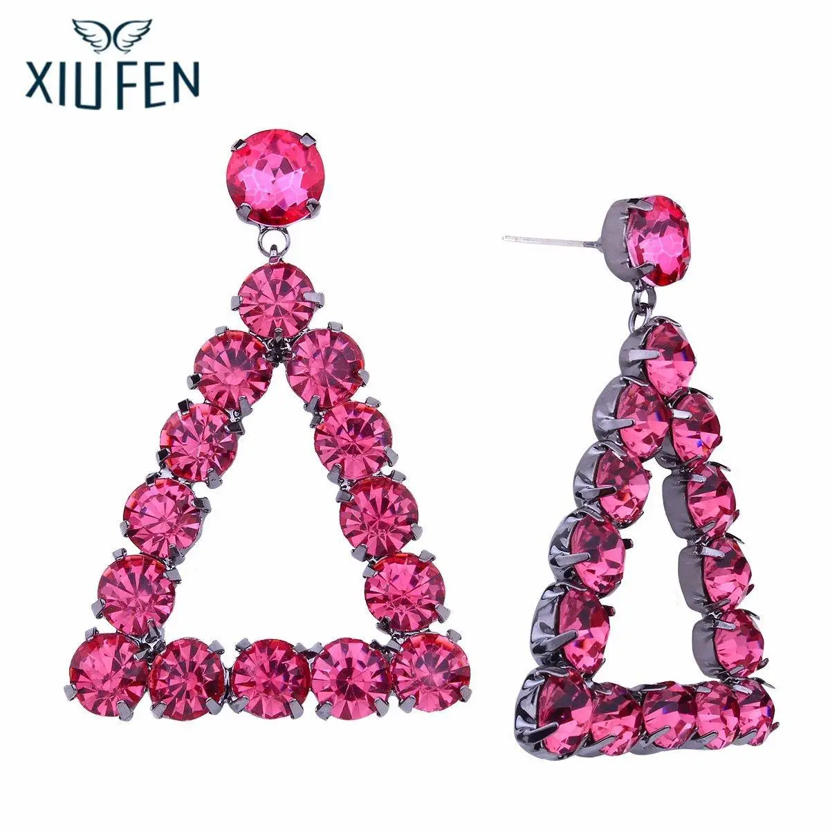 Sangdo Мода уникальный Треугольники геометрическая фигура серьги креативный