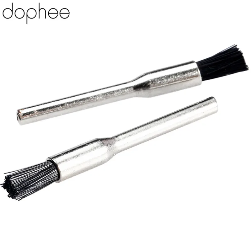 Dophee Dremel аксессуары ручка-Стиль нейлон dremel проволочная щетка заусенцы щетка полировка колеса Полировка Для dremel роторный инструмент* 5