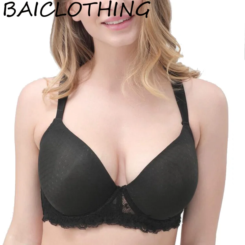 Baiclothing женская полный охват косточках диких погонах формы кружева бюстгальтер