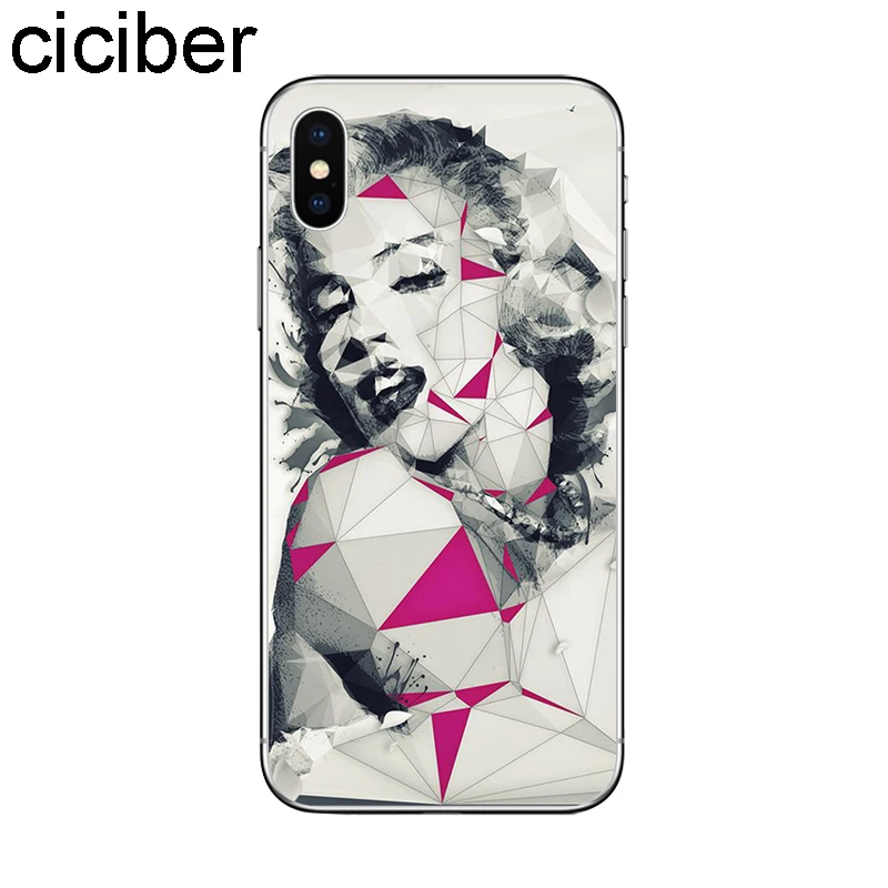 Ciciber для iphone 11 Pro Max Мэрилин Монро Одри Хепберн iPhone 7 Чехол 8 6S Plus X XR XS чехол телефона