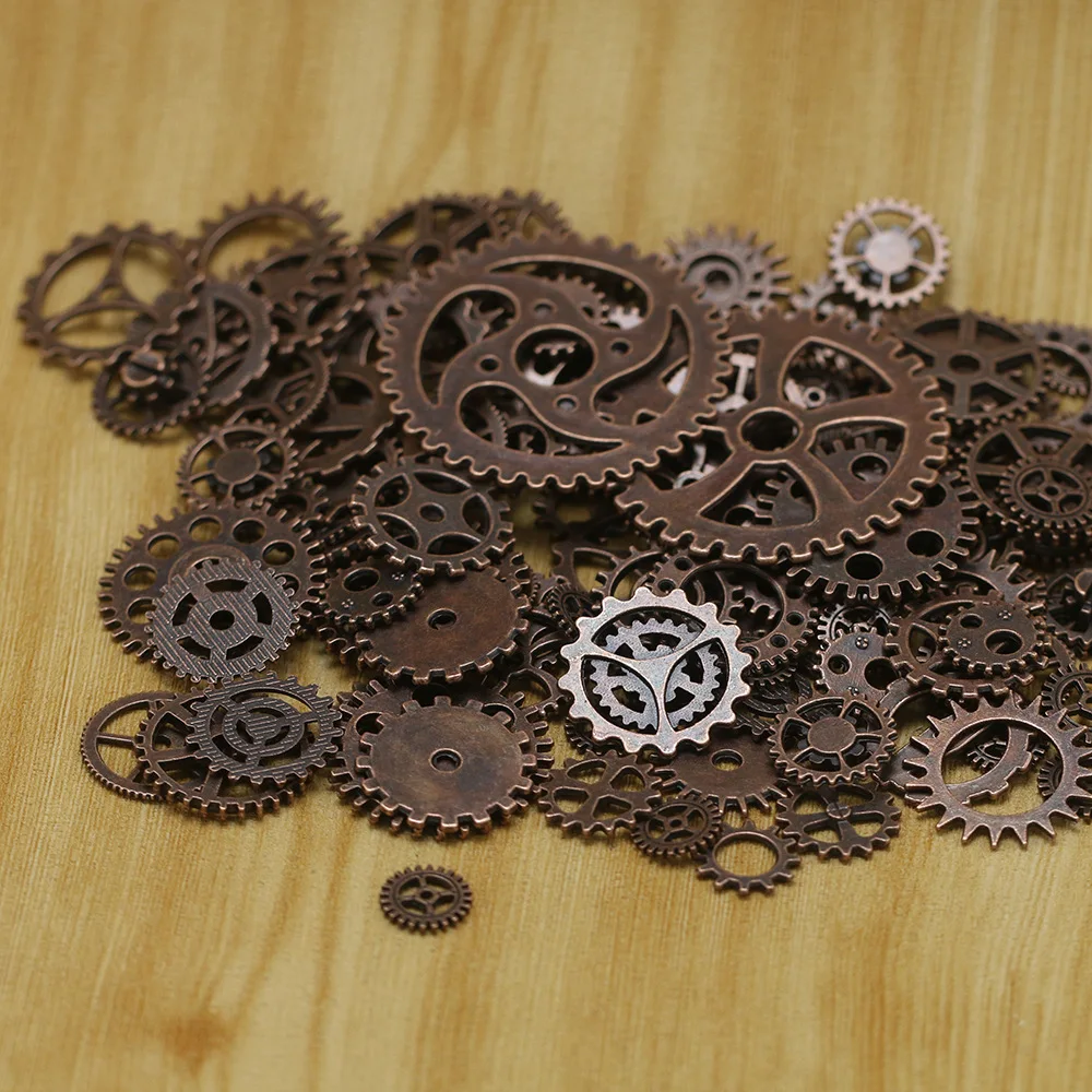 100 г/упак. винтажные стимпанк наручные часы части зубчатые колеса паровой панк DIY