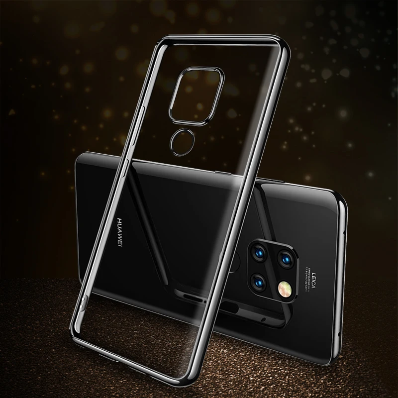 Electroplate Plating Soft TPU Case for Huawei Mate 20 Lite P20 10 Pro Y9 2019 P Smart P10 Plus X Capa |