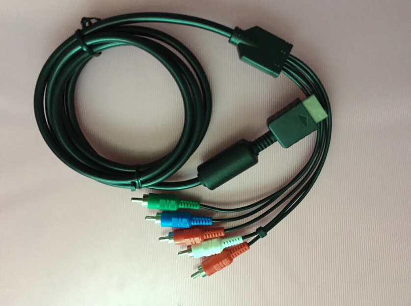 50 шт./лот 1 8 м 1080P компонент AV аудио Vedio HDTV кабель для Sony Playstation 2 3 PS3 PS2 PS1|hdtv component