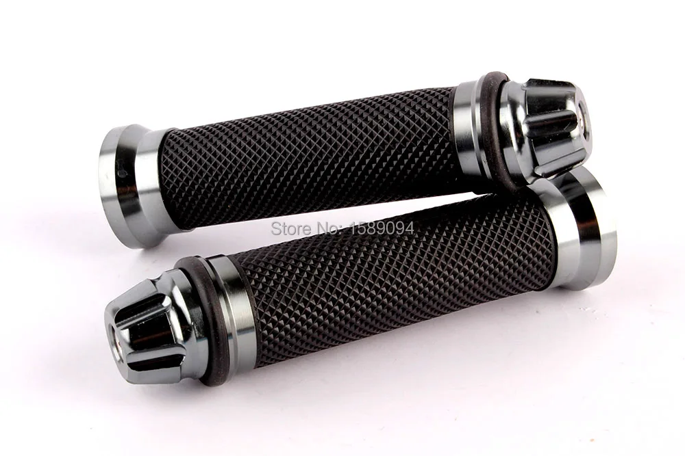 Титановые мотоциклетные CNC алюминиевые 1/4 &quot22 мм ручки резиновые аксессуары для