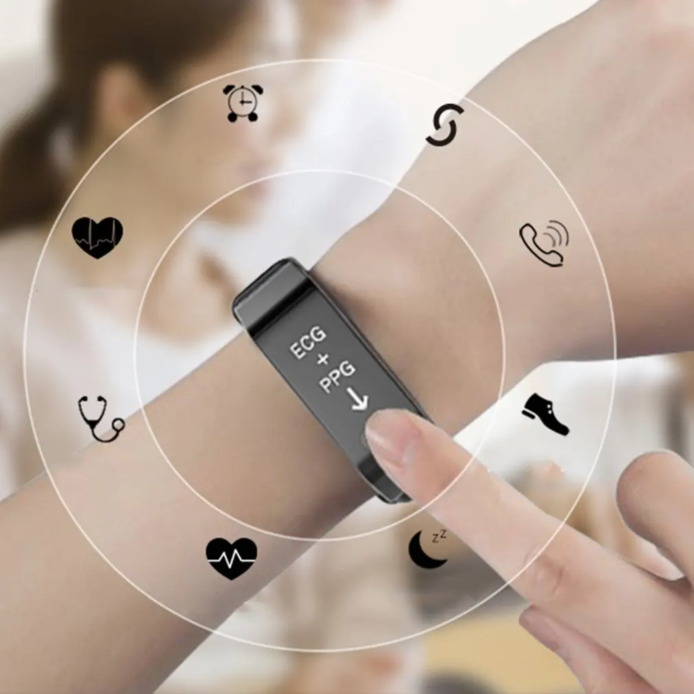TLWT6 0 96 &quotцветной экран Smartband ECG монитор сердечного ритма Удаленная камера