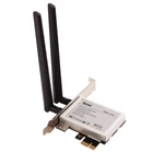 M.2 к PCI Express 1X AX210 беспроводной адаптер преобразователь с 2x антенной NGFF M.2 Wi-Fi Bluetooth карта для Intel AX200 9260 8265