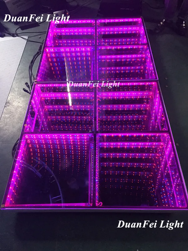 Бесплатная доставка 10 шт./лот 432 шт. 3d Зеркало led 1 м x Пол dmx авто танцпол для