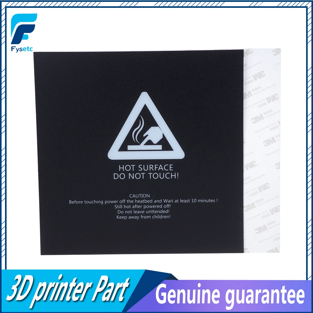 Черная матовая Подогреваемая кровать для Wanhao i3 Anet A8 A6 Ender 5 1 шт. 220x220 мм наклейка 3D