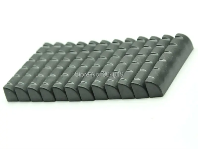 

50pcs Universal Acoustic Guitar Bridge Upper Nut Saddles Plastic Black