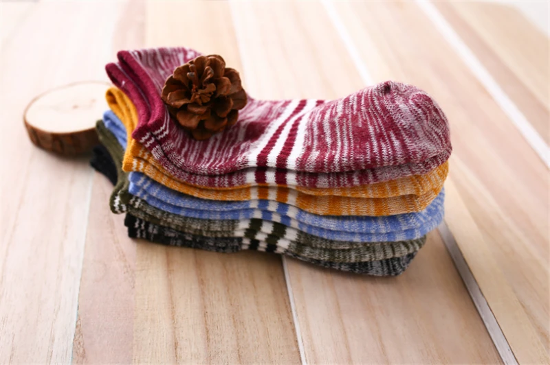 Okoufen/2019 г. летние мужские носки хлопковые Модные цветные полосатые лодочки