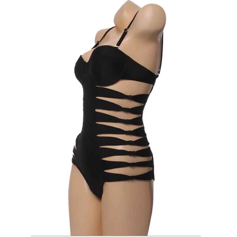 Купальник женский винтажный черный с высокой талией|monokini sale|monokini one piecemonokini bathing