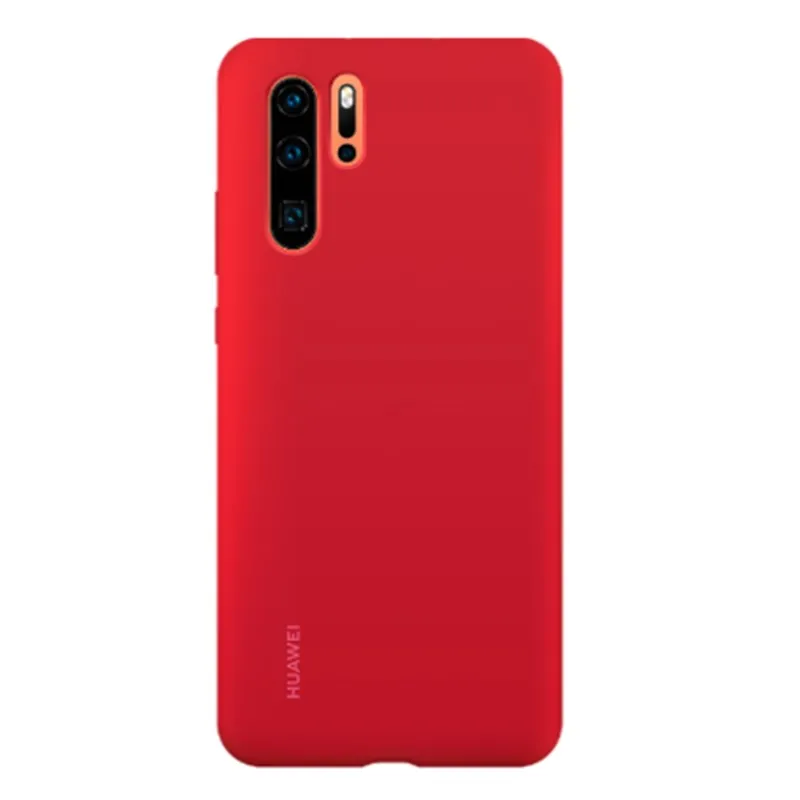 10 pcs Huawei P30 Pro Case 100% Original HUAWEI Official Liquid Silicone Protective Cover Microfiber Insided P 30 30Pro |