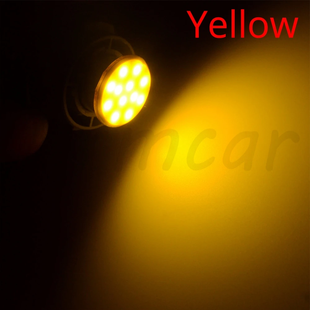Cob p21w Белый Красный Синий 12SMD 1156 BA15S 1157 BAY15D DC 12v Задний сигнал поворота задние лампы резервные грузовик светильник парковка Авто Лампа
