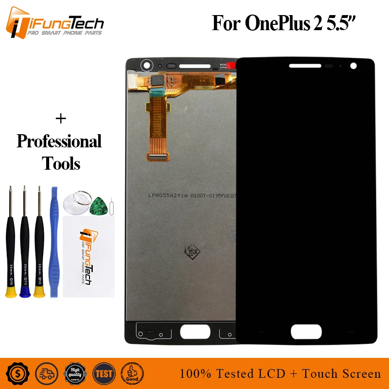Для Oneplus 2 два ЖК дисплей матричный сенсорный экран дигитайзер полная сборка с