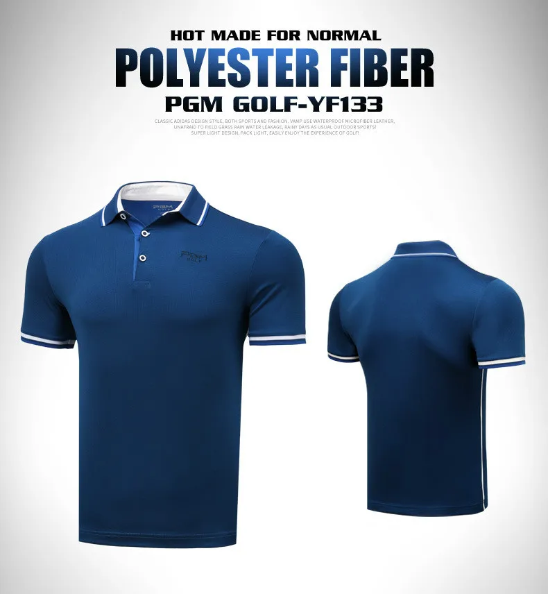 

2018 New Arrival PGM Men's Golf T-shirt Summer Short Sleeve T-shirt For Men Outdoor Quick-drying Breathable Golf T Shirt