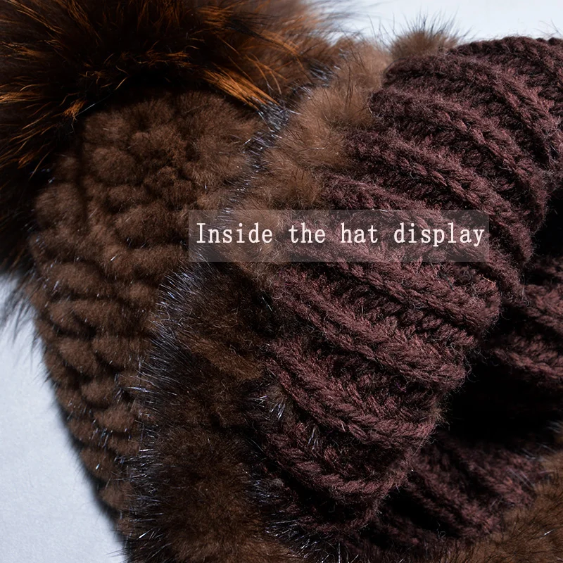 2017 зимняя шапка из меха норки модная енота русские женские шапки черного чистая