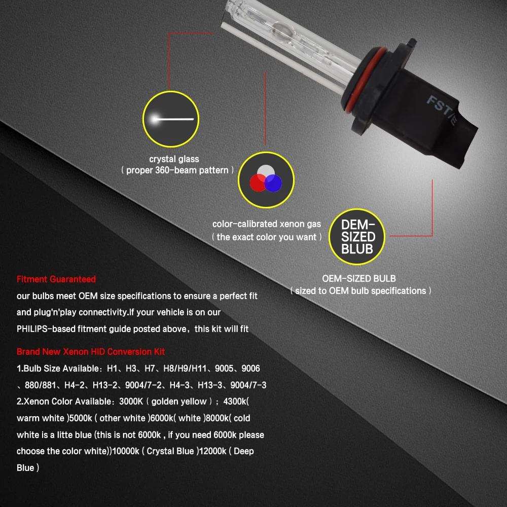 AC HID комплект DC Замена 9006 HB4 автомобильный головной светильник Противотуманные