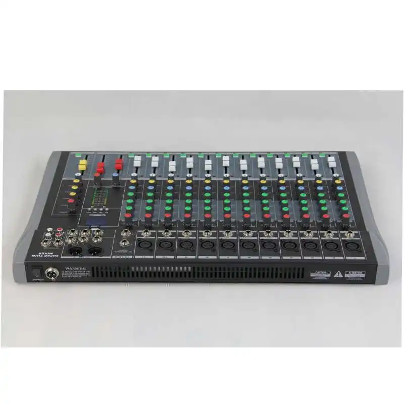 Дешевые CT120S usb 12 канальный микшерный пульт DJ микшер звук mp3|Сценическое