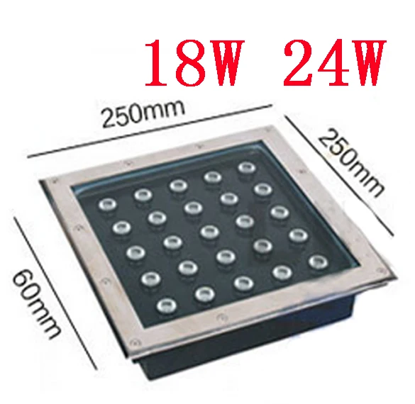 Производитель квадратная форма RGB 9 Вт светодиодные Подземные Светильники лампа