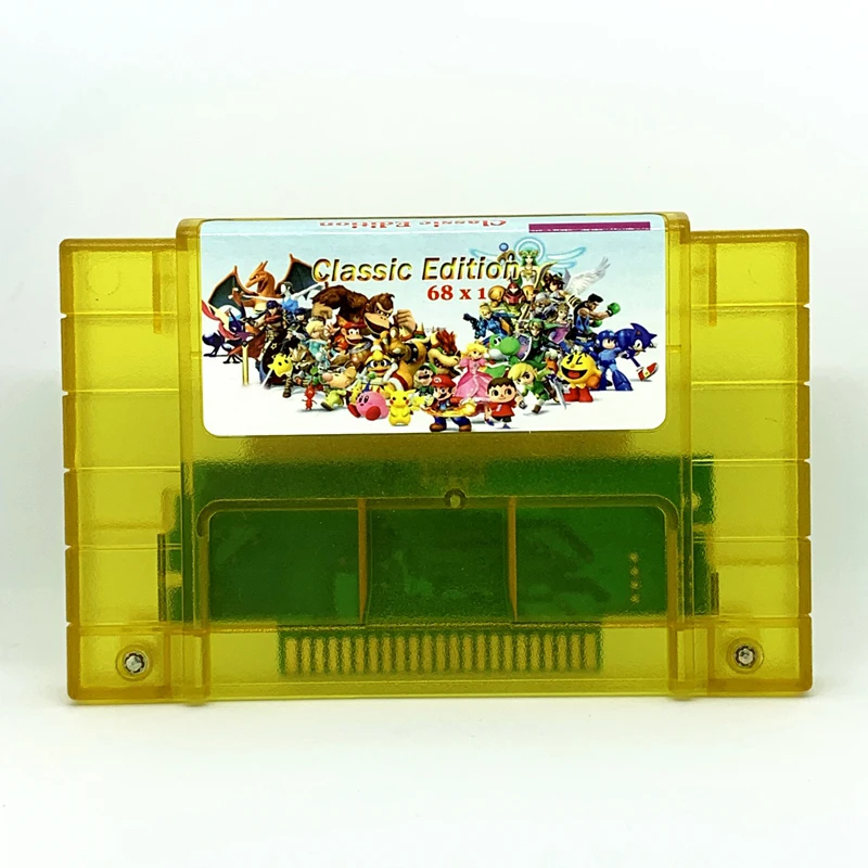 Супер 68 в 1 игровой Картридж для экономии DK Country 2 3 Tales Phantasia Super Metroided Marioed дышащий
